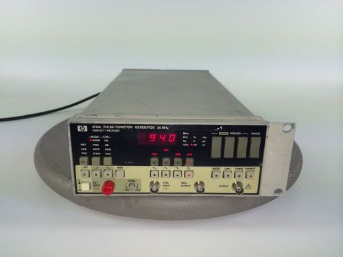 Hewlett packard 8116a pulse/function generator 50 mhz w/ rack mount for sale