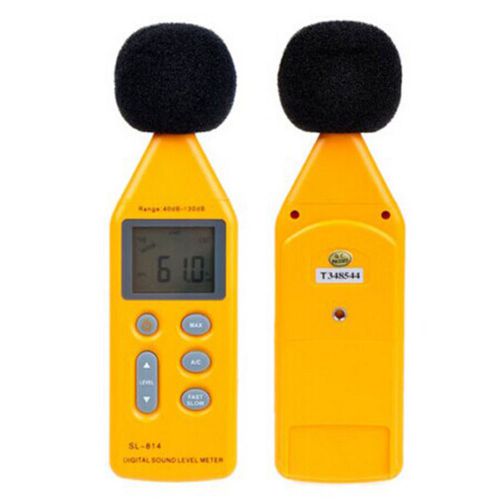 Sl814 digital sound level 40-130db meter measure decibel instrument noise sl-814 for sale