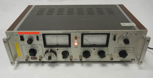 VINTAGE MINCOM 8300A-W FLUTTER METER, W RARE 3 PIN POWER CORD!TESTED AND WORKING