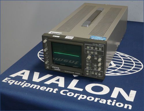 Leader 5872A Video Waveform Monitor/Vectorscope AS-IS for PARTS/REPAIR