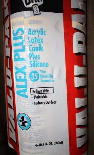 ~ DAP Alex Plus Acrylic Latex Silicone Caulk - White - 4 Pack - New &amp; Unopened ~