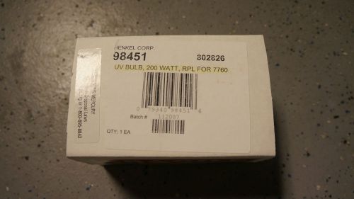 HENKEL 98451 200W UV Bulb replacement for Loctite ZETA 7760