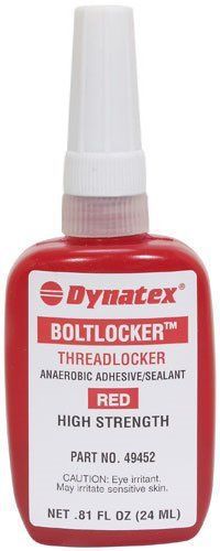 DYNATEX RED HIGH STRENGTH BOLTLOCKER 24ML #49452 THREADLOCKER