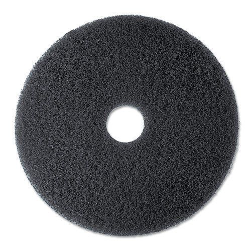3m mmm08275 high productivity floor pad 7300 17&#034; black 5 count for sale