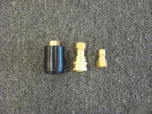 1/4&#034; female qd safe connect black, 1/4&#034; m-f quick disconnect w/ s/s tips for sale