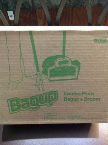 Bag Up Made In USA. Broom And Dust Pan Combo Uses Plastic Grocery Bags