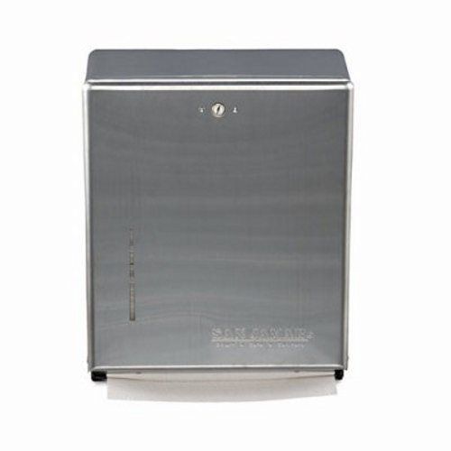 San jamar combination folded hand towel dispenser, stainless steel (sjmt1900ss) for sale