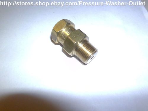 Pressure Washer Gun Or Hose Swivel 3/8 MPT x 1/4 FPT Brass 3000PSI  J.E. Adams