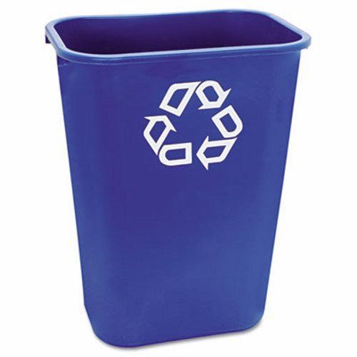 Rubbermaid deskside 10 gallon recycling container, blue (rcp295773be) for sale