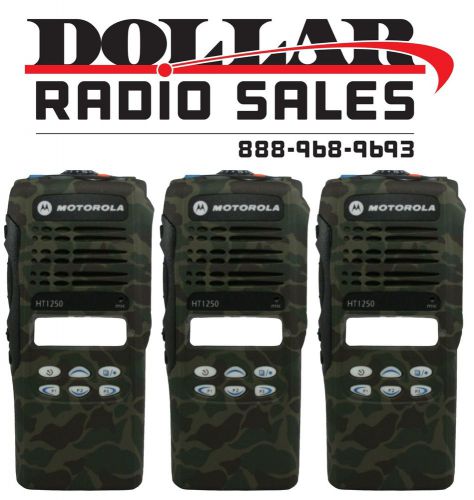 3 New Camouflage Front Housing for Motorola HT1250 HT1250LS 16Ch Radio Case  