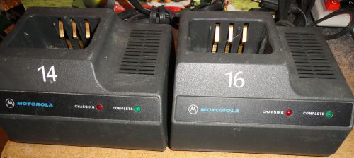 LOT 2 MOTOROLA MODEL NLN7646A HANDHELD CHARGERS BASES - FREE SHIPPING