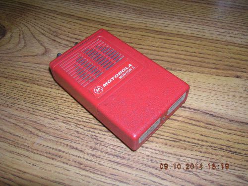 RARE RED Motorola MINITOR 2 II Pager fire dept tone out