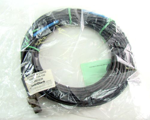 David clark c34-100 extension cord for amplified comm for sale
