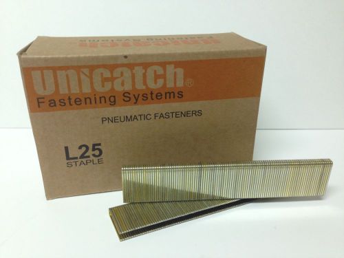 Unicatch L25 18 GA. 1/4&#034; Crown x 1&#034; Length Narrow Crown Staples - L13 staples