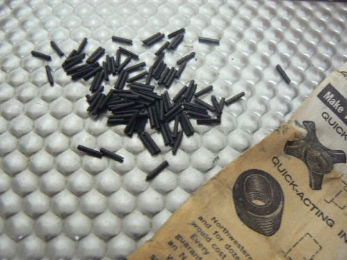 Lot of 106 new northwestern roll pins, 1/16&#034; x 3/8&#034;, steel for sale