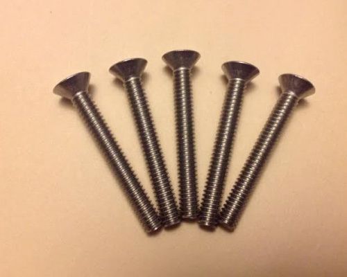 1/4-20 x 2 Stainless Steel Flat Head Socket Cap Screw / Allen Bolt -  5 Pieces