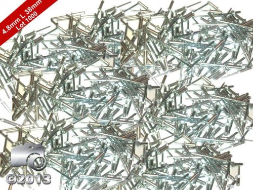 4.8mmx38mm lot 1000 standard open dome aluminum blind pop rivets-silver finish for sale