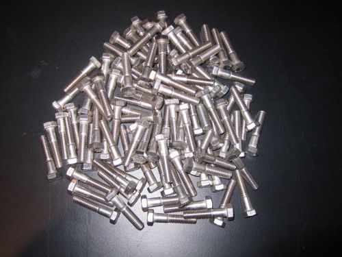 5/16 x 1-1/2 stainless steel, 304, hex head cap screw bolt, 100 pieces for sale