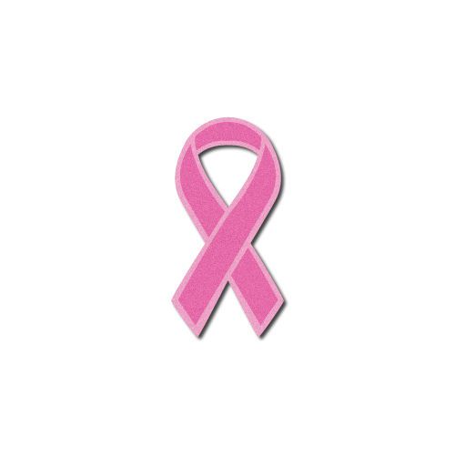 FIREFIGHTER HELMET DECALS - Breast Cancer Awareness Ribbon Pink reflective
