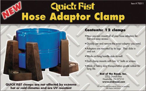 Quick fist fire hose adaptor fitting clamps for sale
