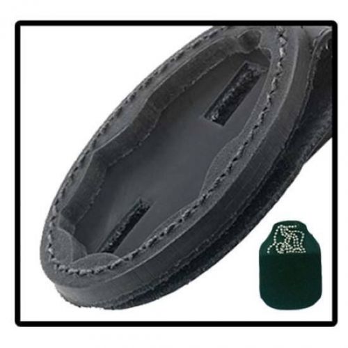 Strong leather 807b7-3562 double thick recessed badge holder for neck/belt 069 for sale