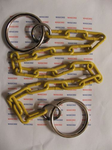 YELLOW  28&#034; Connector Chain For: Handcuffs to Leg Irons