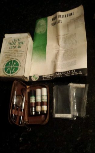 NICE RARE Vintage Law Enforcement Sirchie Fingerprint Field Kit