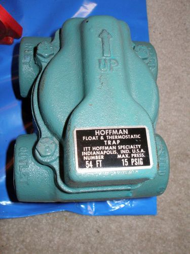 HOFFMAN FLOAT &amp; THERMOSTATIC STEAM TRAP MODEL NUMBER 54 FT 15 PSIG NEW GREAT BUY