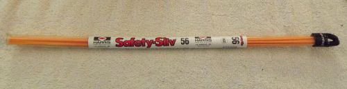 Harris safety-silv 56 56% silver solder brazing alloy 8 sticks 1/16&#034; diameter for sale