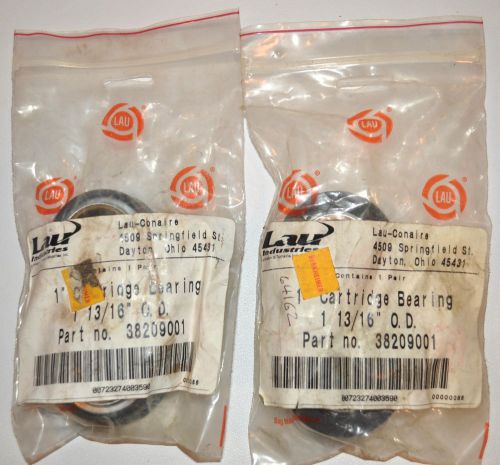 TWO (2) - LAU - 38209001 - 1&#034; Cartridge Bearing 1 13/16 Outside Diameter 2 Pair