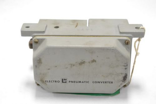 LEEDS NORTHRUP 10970-2 ELECTRO PNEUMATIC CONVERTER 20PSI 20MA TRANSDUCER B202184