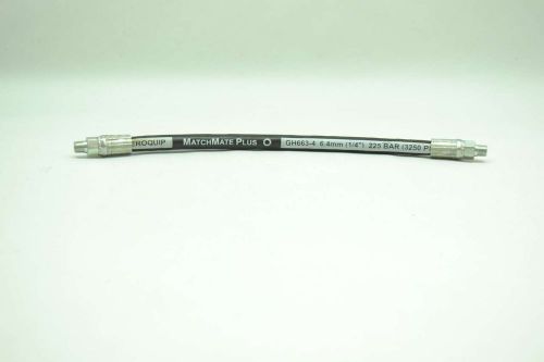 New aeroquip gh663-4 1/8in npt 13-3/4in long hydraulic hose d406963 for sale