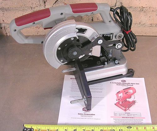 Gates corp. model no. 4-16, 6&#034; portable hydraulic hose cutoff saw for sale