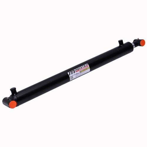 Double acting welded hydraulic cylinder 2.5&#034; bore 20&#034; stroke cross tube end for sale