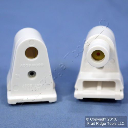 Leviton slimline fluorescent lampholder w/ plunger 660w-1000v pair 2536 + 2537 for sale