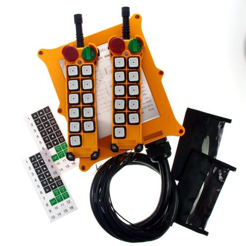 5 motions 2 speed buttons hoist crane remote control system controller e-stop for sale