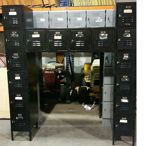 Steel work/school Industrial Locker 6 ft X 6 1/2 ft Black -1