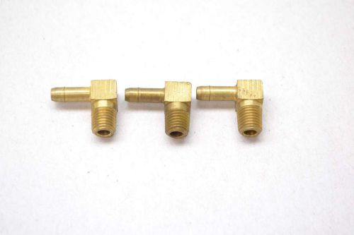 Lot 3 new barry-wehmiller 841008 brass hose fitting elbow d416662 for sale