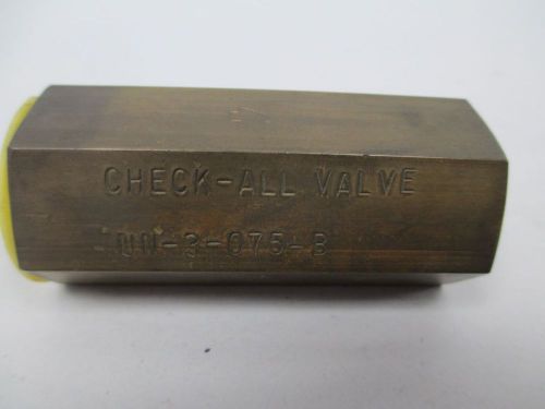 New check-all valves un-3-075-b low pressure brass 3/4 in check valve d314283 for sale