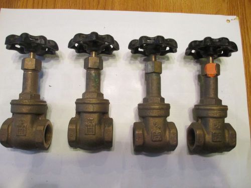 4 hammond 3/4&#034; gate valves ib640 brass for sale