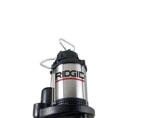 Ridgid 1/2 hp stainless steel/cast iron submersible sump pump sp-500 for sale