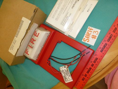 simplex 4903-9101 audible visible unit 624-995 fire alarm strobe plate