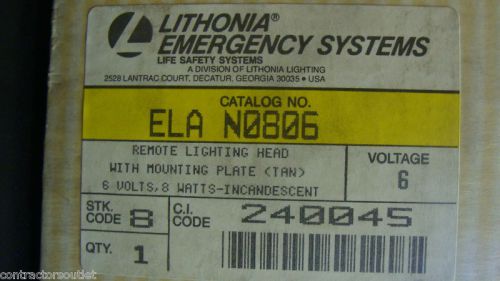 Lithonia remote lighting head w/ mounting plate 8 watts for sale