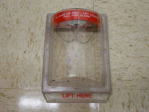Stopper ii clear plastic fire alarm pull station protector cover for sale