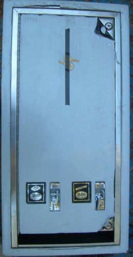 Stainless steel sanitary napkin tampon trash vending machine - recessed/in-wall for sale