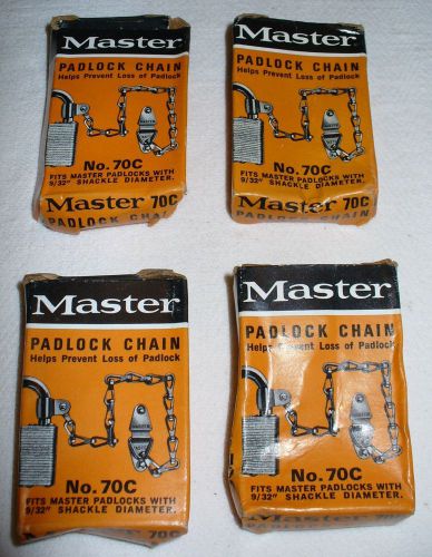 Master padlock chain no 70c four complete in original box for sale