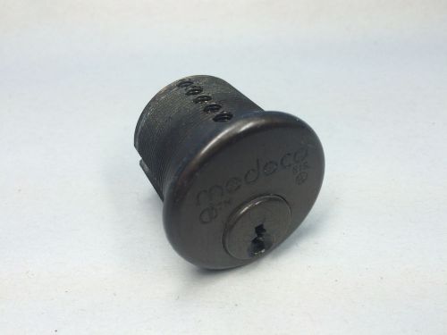 Medeco 51S Lock Mortise Cylinder 1 1/8&#034; 10B Finish No Key