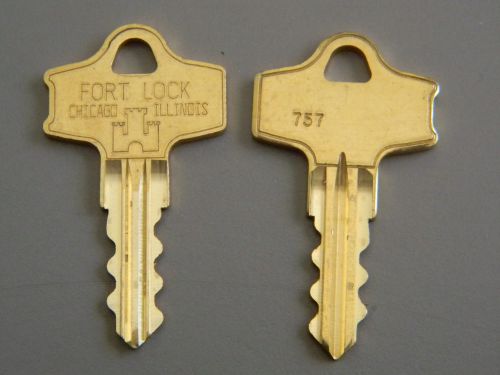 2 fort lock double sided key blanks k757 for sale
