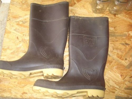 Tingley Steel Toe Waterproof Boots Brown Size Men 9 Muck Barn Manure Fireman