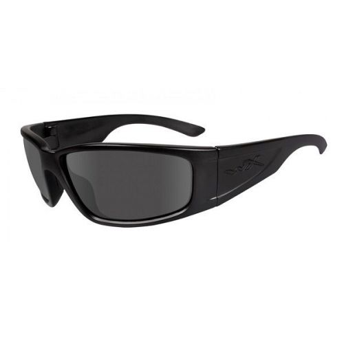 Wiley x aczak08 zak sunglasses smoke grey lenses with thick matte black frame for sale